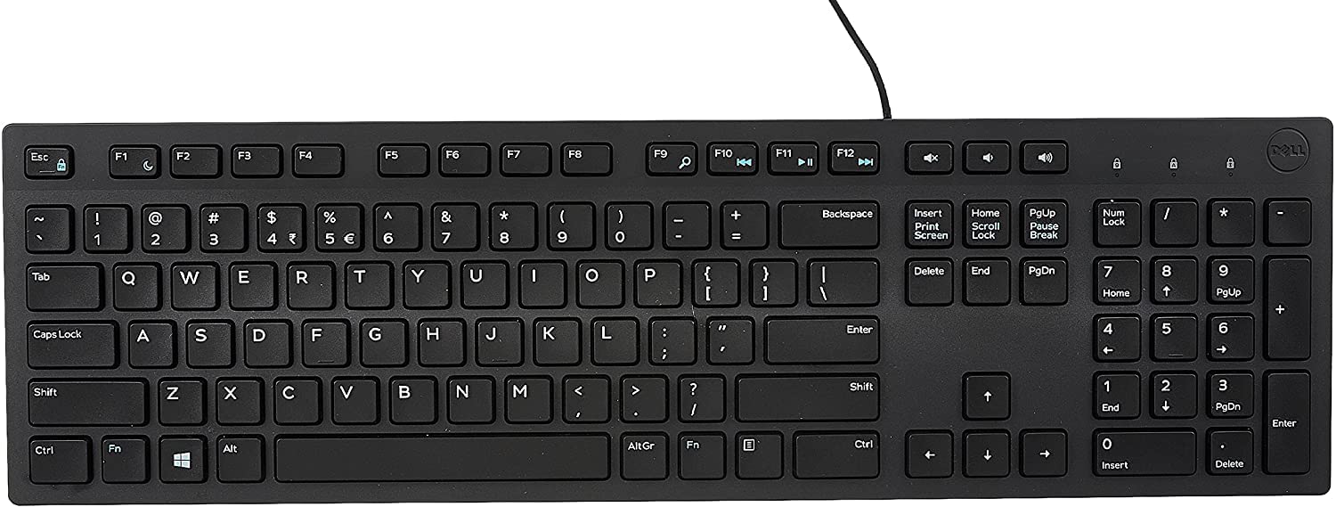 10-Pack Dell KB216 Wired USB Keyboard - Black (580-ADMT) | Bulk Wholesale for Office, Gaming & Home Computer Setup
