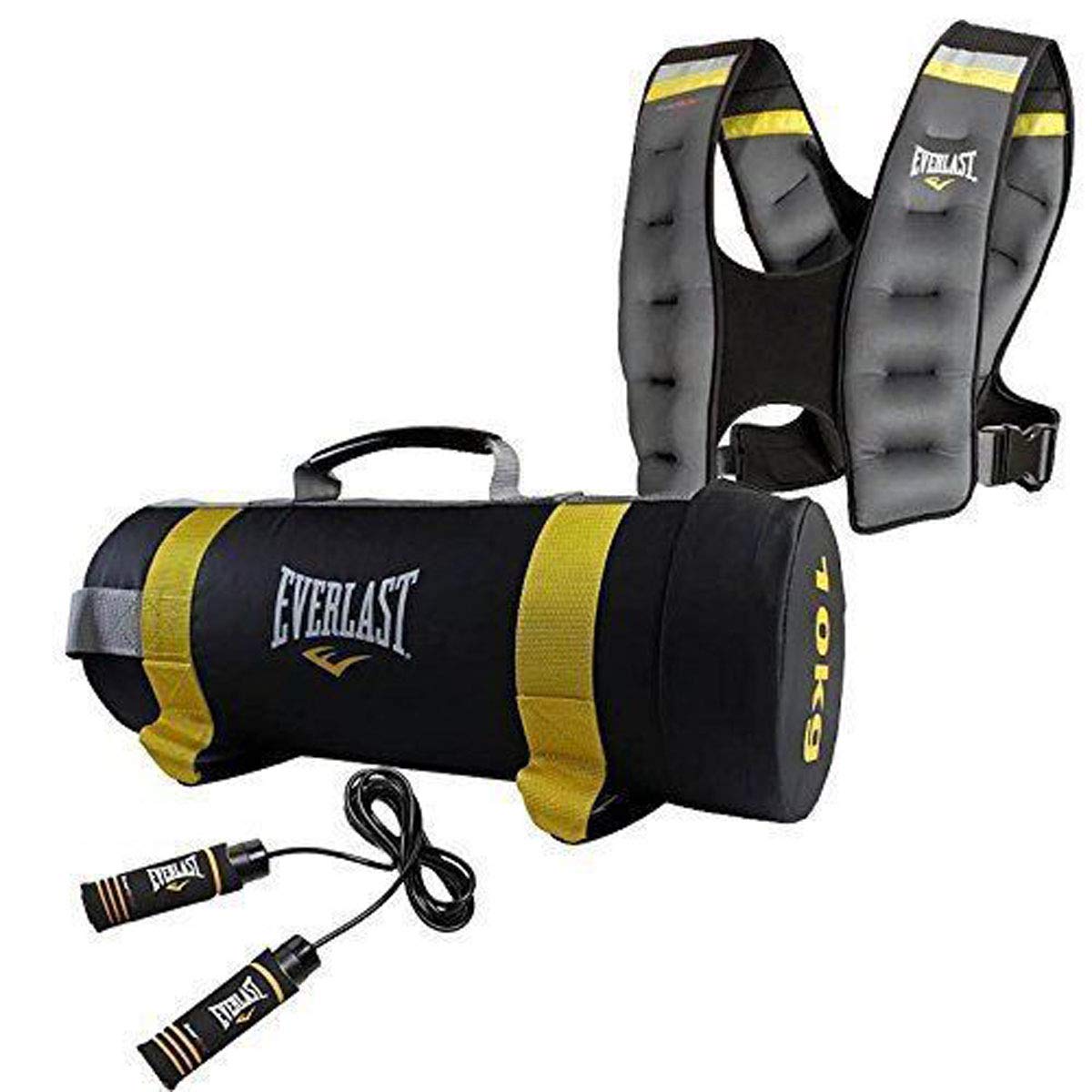 Everlast Cross Training Set - Complete Fitness Kit for Muscle Building, Strength & Endurance | Home Gym Equipment for CrossFit, Boxing & Cardio Workouts