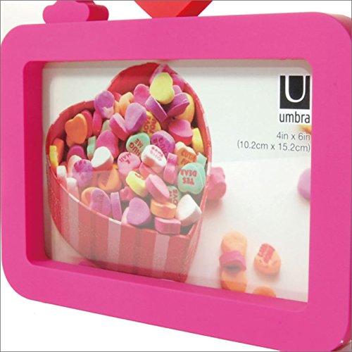 Umbra Ulove 4x6 Inch Modern Molded Picture Frame - Perfect for Displaying Photos, Artwork & Memories in Home, Office or Gift Giving