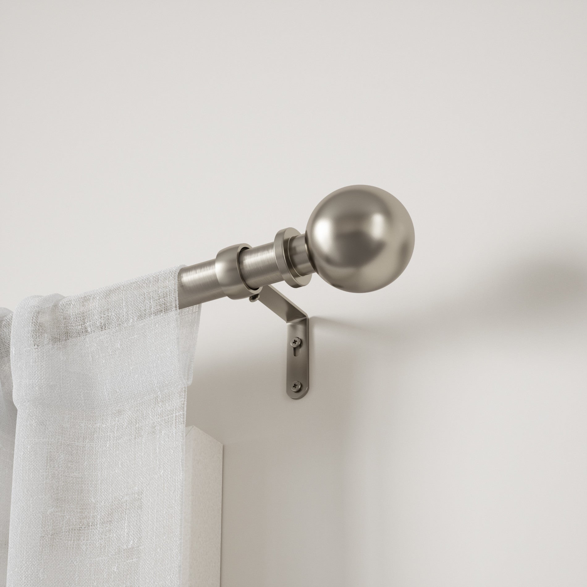 Stylish Curtain Rods for Windows - Adjustable Tension Rod for Drapes, Sheers & Curtains - Perfect for Living Room, Bedroom & Home Decor