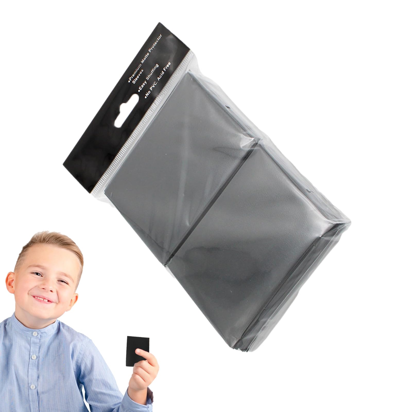 Premium Standard Card Sleeves - 100 Pack Baseball Card Protectors | Acid-Free Trading Card Sleeves for Sports Cards, Photocards & Collectibles | Perfect for Card Storage, Organization & Display (3