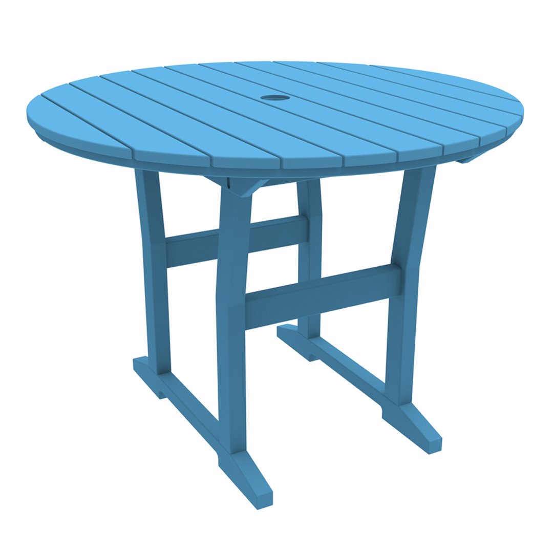 Coastline Cafe Round Dining Table - 36 Inch Modern Kitchen Table for Small Spaces, Breakfast Nook & Apartment - Perfect for Coffee Shops, Restaurants & Home Decor