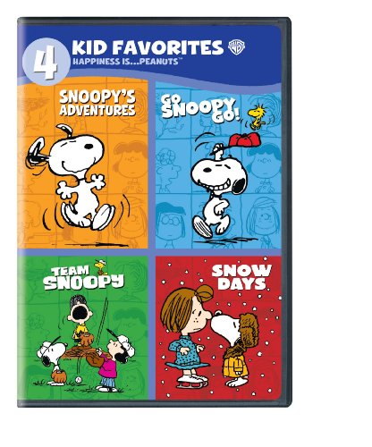4 Kid Favorites: Happiness is Peanuts - Snoopy & Charlie Brown Collection for Kids | Perfect for Bedtime Stories, Classroom Rewards & Birthday Gifts