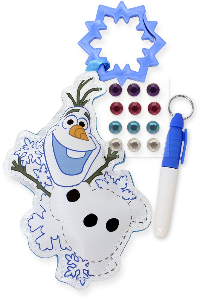 Frozen Olaf Doodle N' Go Keychain Playset - Disney Drawing Toy for Kids | Portable Travel Activity Set for Road Trips & Airplane Entertainment