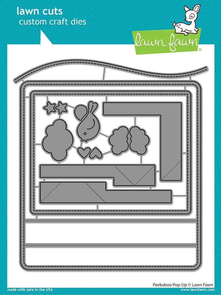 LAWN FAWN Peekaboo Pop-Up Lawn Cuts Custom Craft Die - DIY Scrapbooking, Card Making & Paper Crafting Supplies for Creative Projects