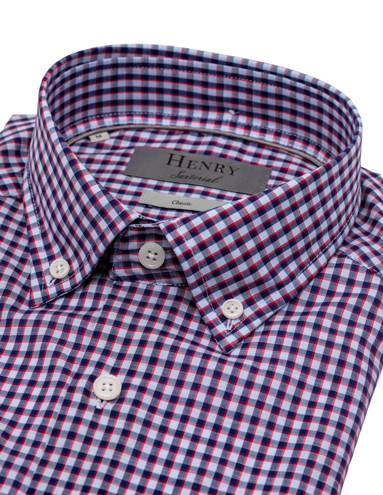 HENRY SARTORIAL Men's Casual Checkered Button-Down Shirt - Multi-Color Plaid Flannel Shirt for Everyday Wear & Outdoor Activities
