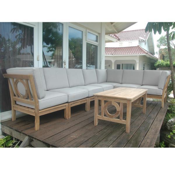 Natsepa 8-Piece Modular Sectional Sofa Set - Modern L-Shaped Couch with Ottoman for Living Room, Lounge & Family Room