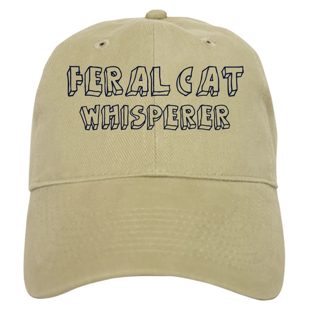 Feral Cat Whisperer Baseball Cap - Funny Cat Lover Hat for Outdoor Adventures