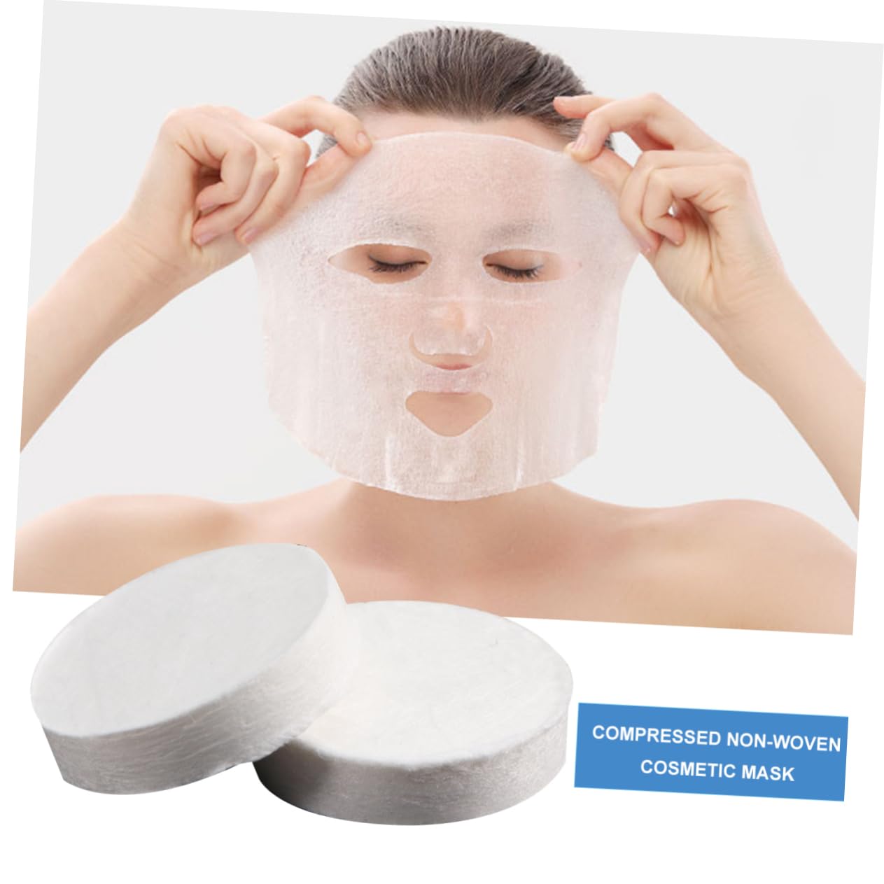 100pcs Compressed Face Masks for Women - DIY Skincare & Makeup Removal - Travel & Home Use