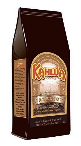 Premium White House Coffee - Kahlua Hazelnut Roasted Ground Coffee, 12oz Bag | Rich Flavor for Home Brewing, Office Use & Gifts