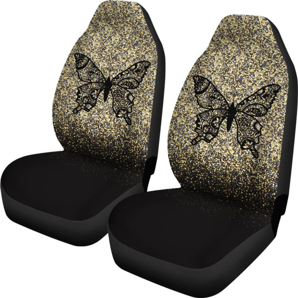 Butterfly Print Car Seat Covers - Floral Design Universal Fit for Cars, SUVs & Trucks - Stylish & Comfortable Protection for Drivers & Passengers - Perfect for Daily Commute, Road Trips & Gift Giving