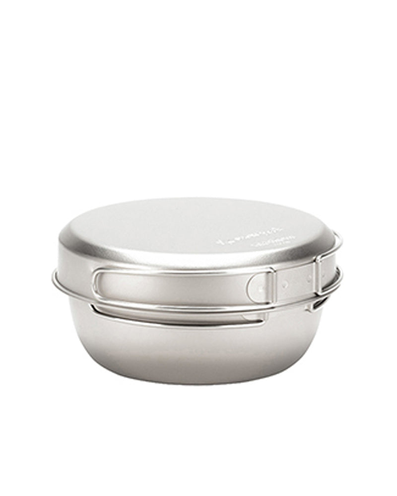 3-Piece Titanium Cookset - Lightweight Camping Cookware for Backpacking, Hiking & Outdoor Adventures