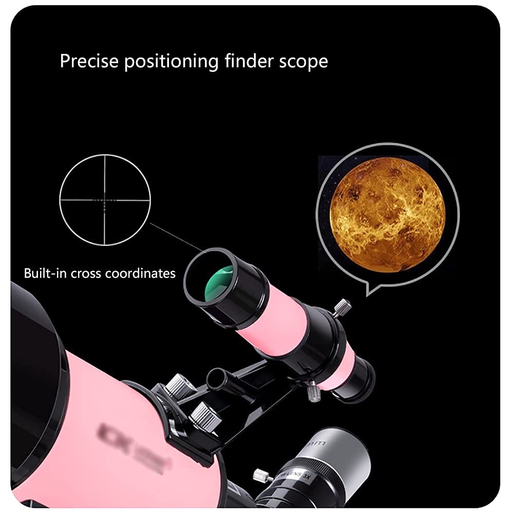 JWQPAD 70mm Aperture 400mm Astronomical Refractor Telescope for Kids & Beginners - Portable with Carry Bag, Adjustable Tripod & Smartphone Adapter - Perfect for Stargazing, Bird Watching & Outdoor Adventures