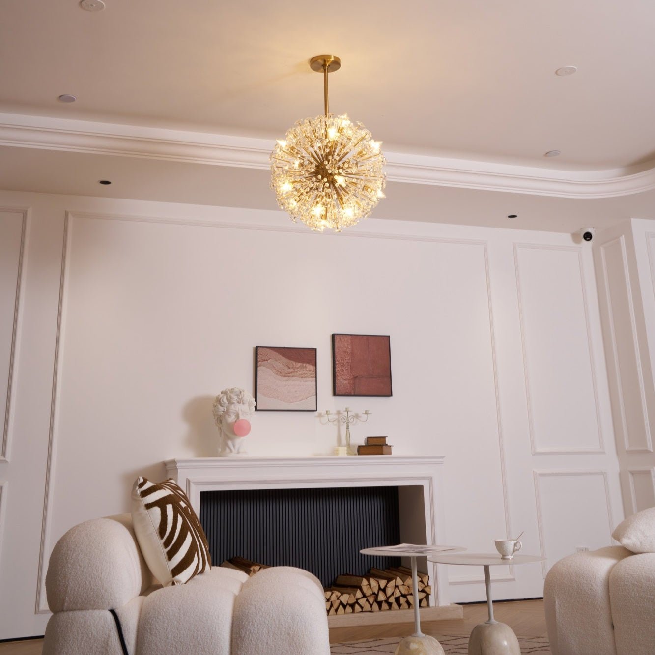 Dickinson Chandelier - Elegant Crystal Ceiling Light Fixture for Dining Room, Living Room & Bedroom | Perfect for Home Decor & Wedding Venues