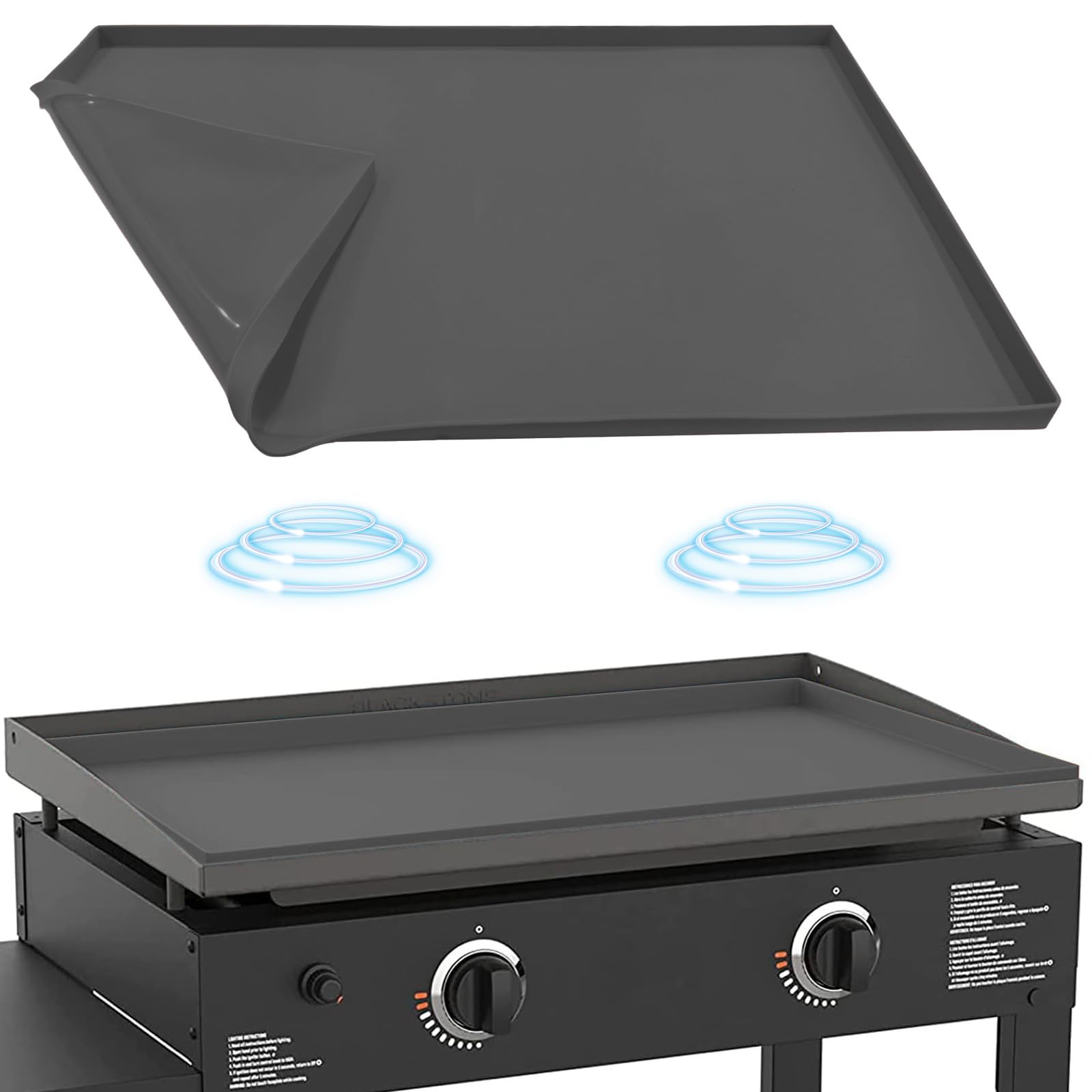 Heavy Duty Food Grade Silicone Griddle Mat for Blackstone 28 Inch (Fits 28