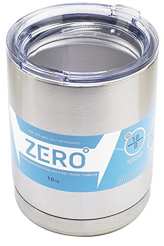 Zero Degree 10 oz Stainless Steel Tumbler with Lid - Double Walled Vacuum Insulated Travel Mug for Coffee, Tea & Cold Drinks - Perfect for Office, Commuting & Outdoor Adventures