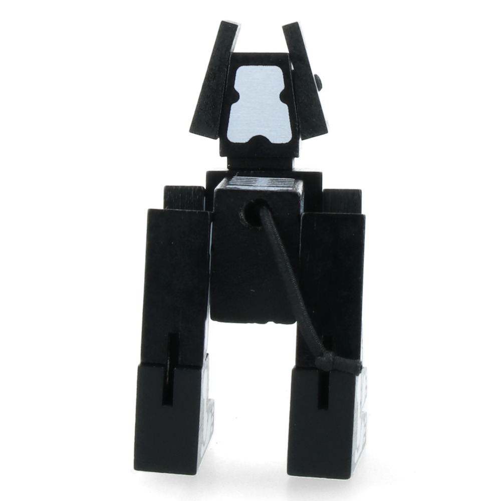 Cubebot Milo Micro Skeleton Black & White - Mini Articulated Robot Toy for Kids & Adults, Perfect for Desk Decor, Stress Relief & Creative Play
