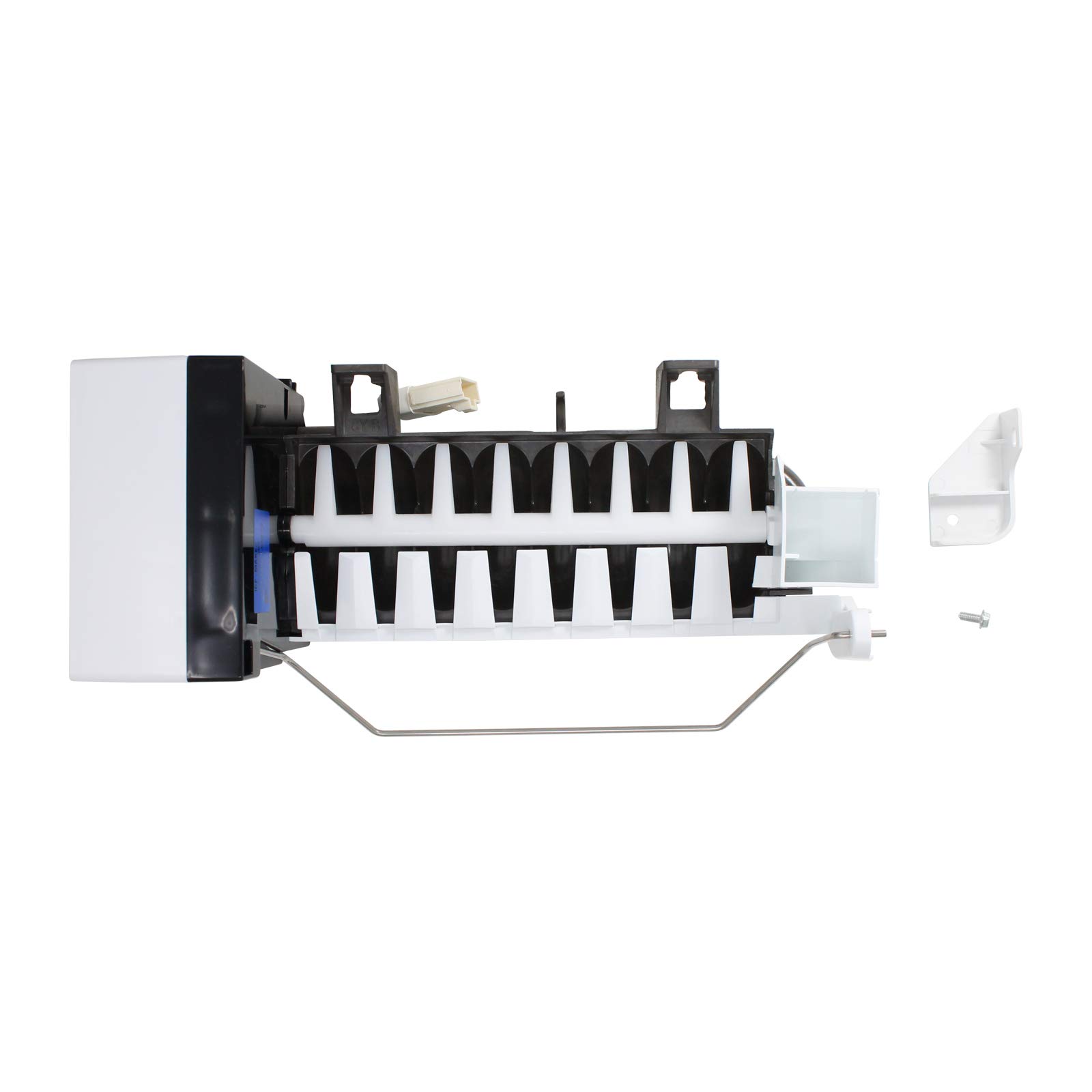 Whirlpool ED5LHAXWS01 Refrigerator Ice Maker Assembly Replacement - Compatible with W10190960 AP3182733 Icemaker - Perfect for Kitchen Appliance Repair & DIY Installation