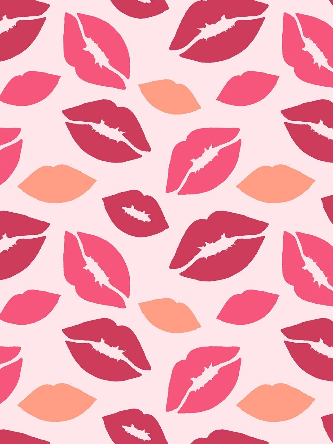 Nathan Turner Kiss My A Pink Wallpaper - Self-Adhesive Peel & Stick Wallpaper for Bedroom, Bathroom, and Home Decor