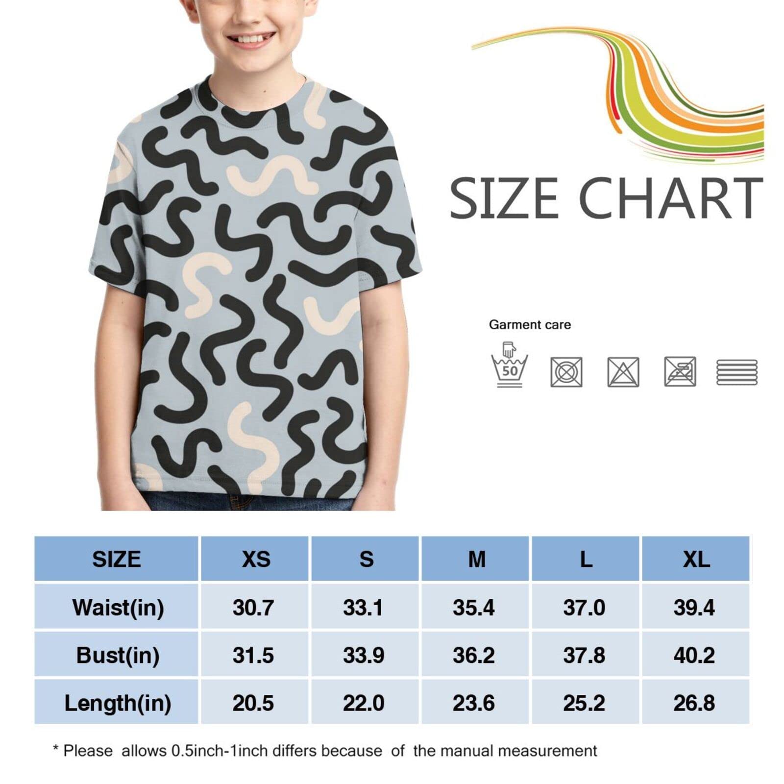 Black and White Striped Boys' Short Sleeve T-Shirt | Kids Crew Neck Tee | Youth Graphic Print Top | Perfect for School, Playdates & Summer Outfits