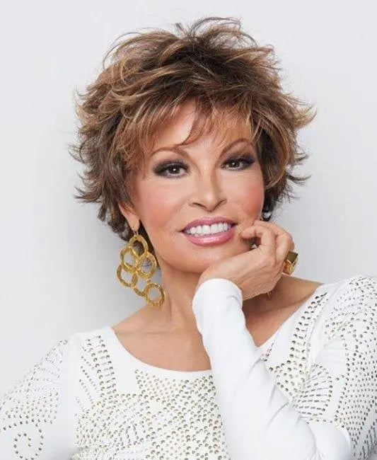 Raquel Welch Synthetic Wigs for Women - Heat Resistant, Natural Look, Adjustable Straps - Perfect for Cosplay, Daily Wear & Special Occasions