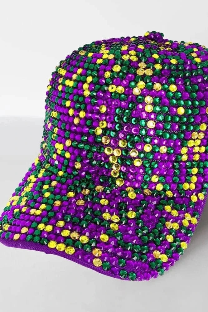 Mardi Gras Baseball Cap for Men & Women - Colorful Festival Party Hat - Perfect for Mardi Gras, Carnival, Parades & Costume Parties
