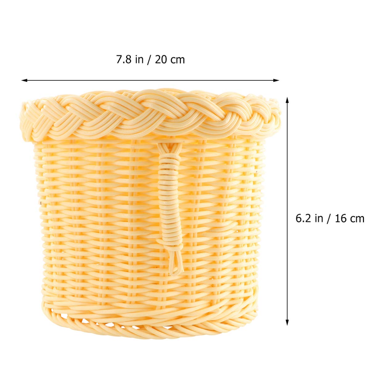 Cabilock Rattan Bread Basket - Bamboo Fruit Stand for Candy, Child Food Serving - 1pc Tabletop Basket for Kitchen, Dining, Picnic & Party Decor