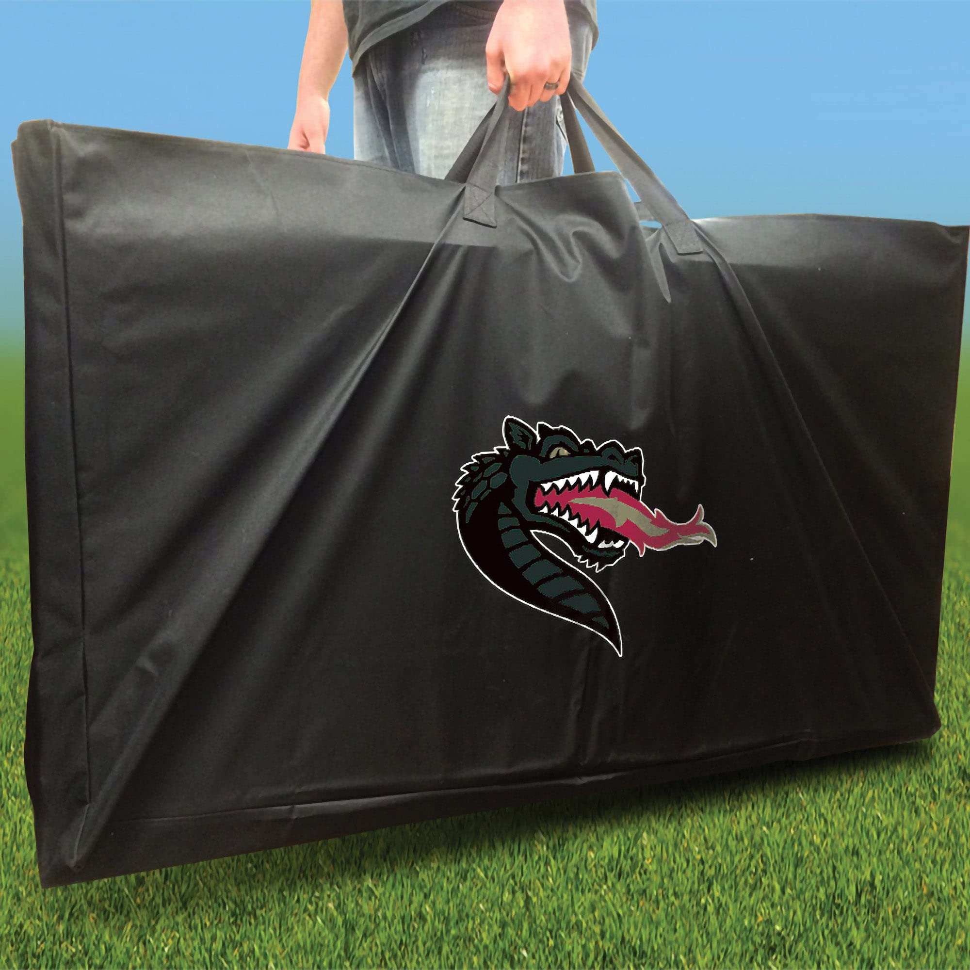 Premium UAB Smoke Cornhole Boards Set - 2 Regulation-Sized Boards & 8 Custom Team Logo Bags | Outdoor Lawn Games, Tailgate Parties, Backyard BBQ Entertainment