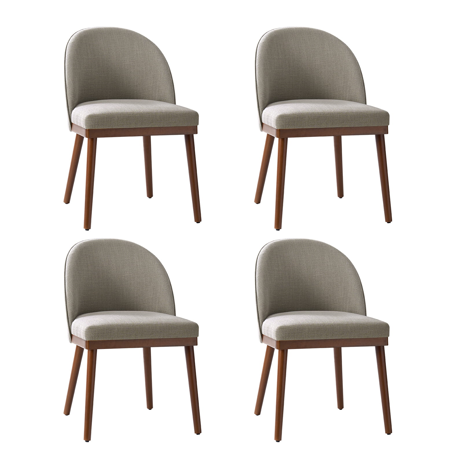 Serta Upholstered Dining Chairs with Solid Wood Legs - Comfortable Modern Kitchen & Dining Room Seating (Set of 2/4/6) for Home, Restaurant, or Office Use