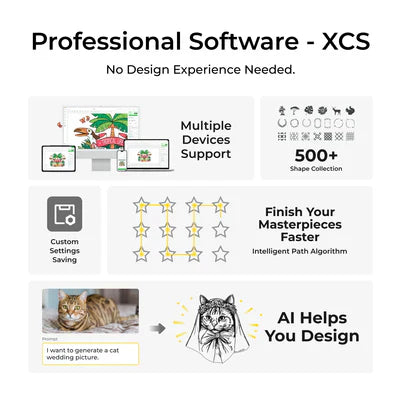 xTool P2 55W Laser Engraver & Cutter Machine - Basic Bundle for DIY Crafting, Woodworking, and Metal Engraving | Perfect for Home, Workshop, and Small Business Projects