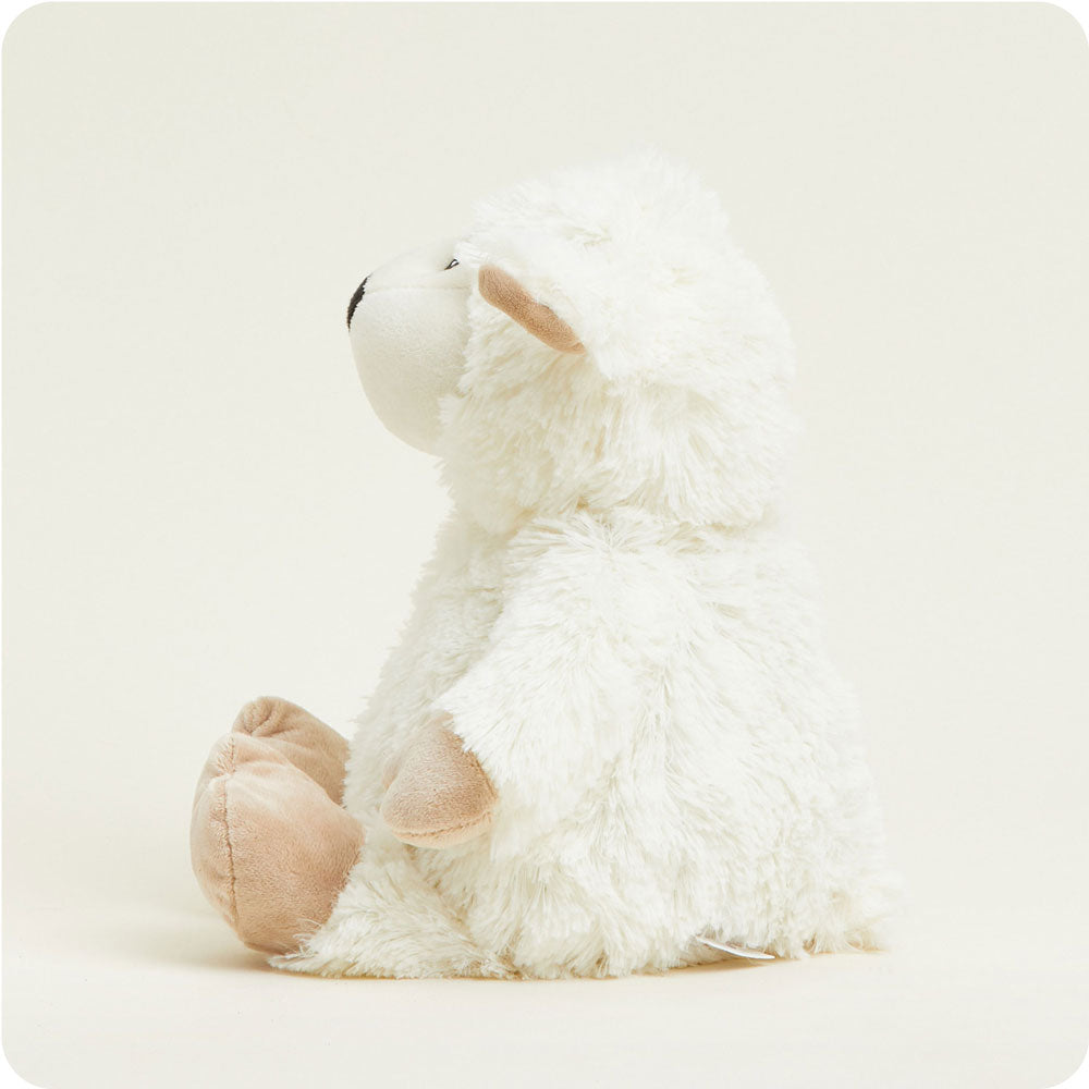 Weighted Heated Stuffed Animal Plush Toy - Warmies Sheep for Anxiety Relief & Stress Relief - Perfect for Kids & Adults - Use as Heating Pad, Warm Compress, or Comfort Toy