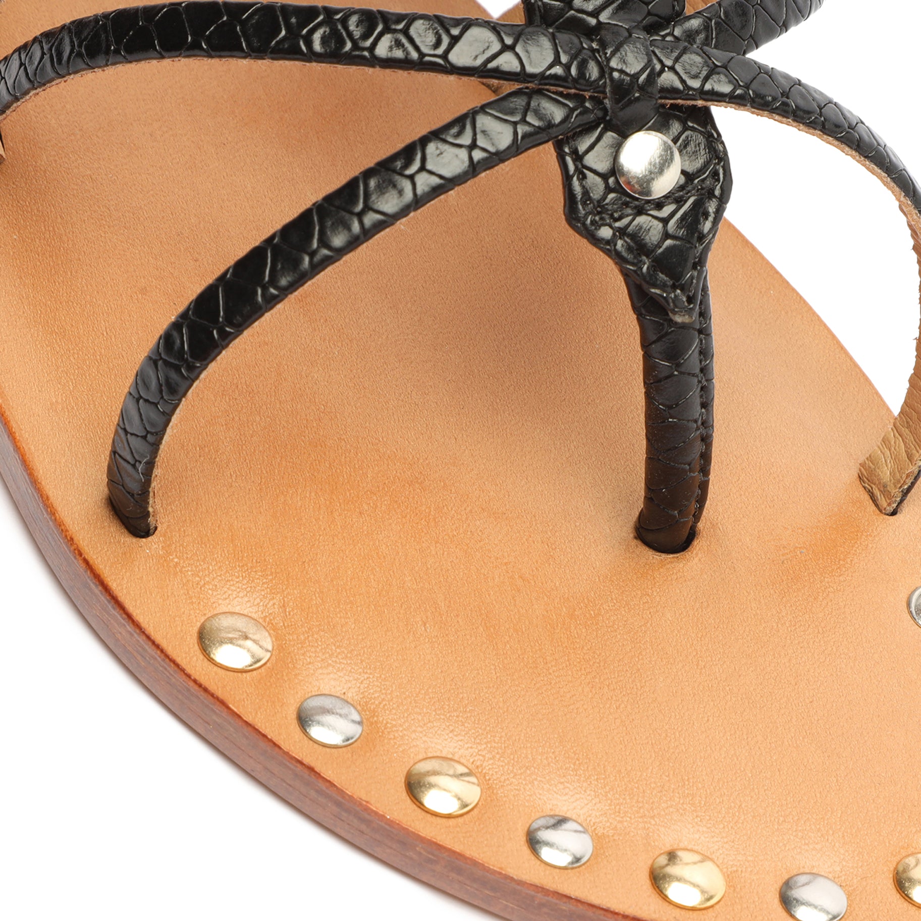 Malaya Women's Casual Snake Embossed Leather Sandals - Comfortable Slip-On Summer Shoes for Beach, Vacation & Everyday Wear