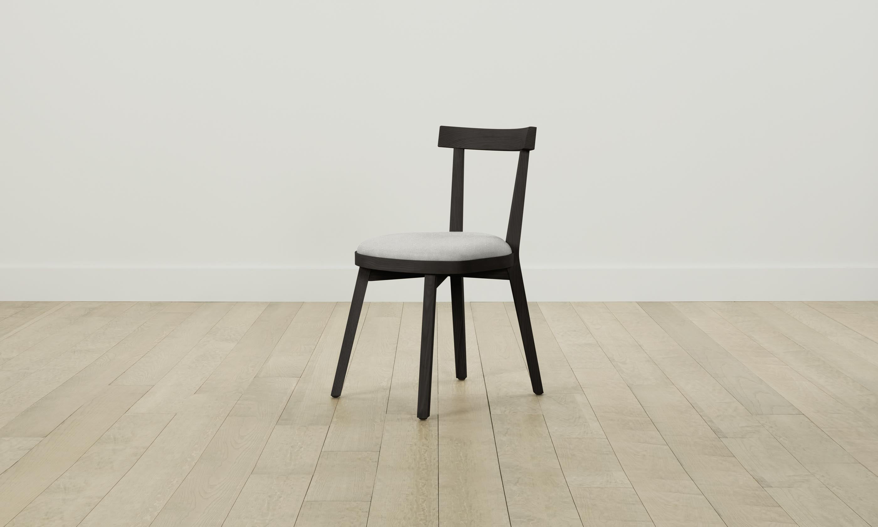 Allen Dining Chair - Modern Merino Heather Grey Upholstered Seat - Perfect for Kitchen, Dining Room, and Home Office