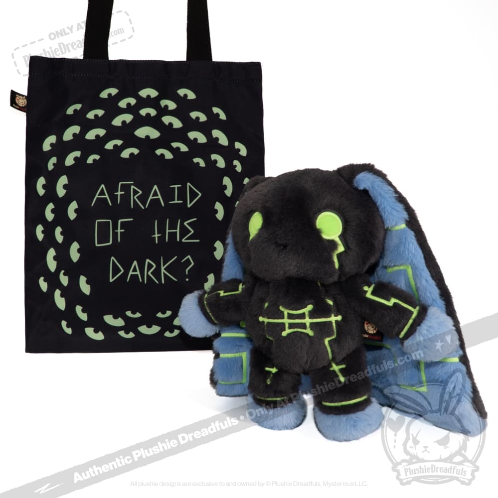 Plushie Dreadfuls Nyctophobia Rabbit - Soft Stuffed Animal Toy for Anxiety Relief & Comfort | Perfect for Nighttime Fears, Therapy, and Cuddling