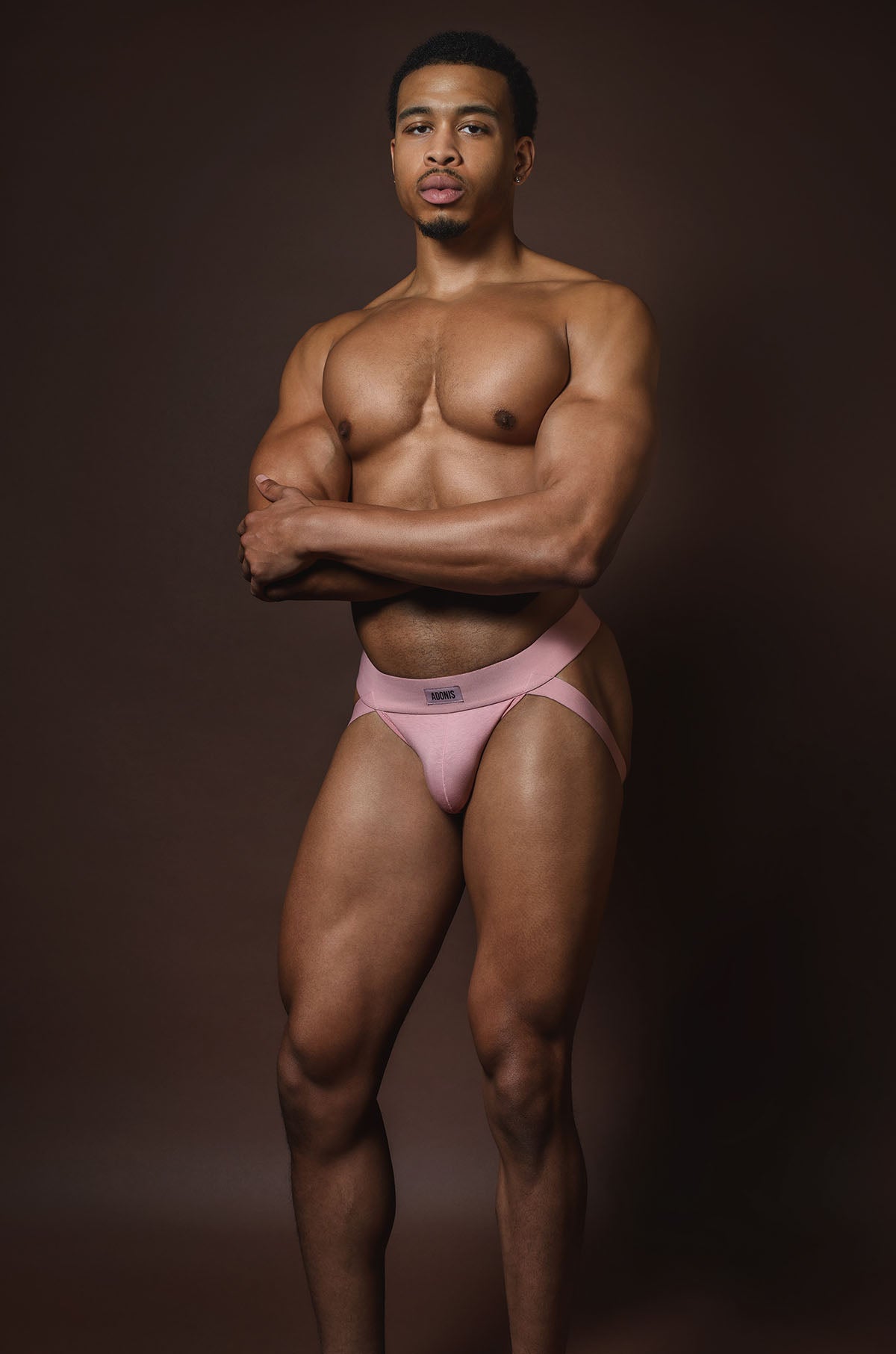 Comfortable Muted Pink Jockstrap for Men - Breathable Athletic Support Underwear for Sports & Workout