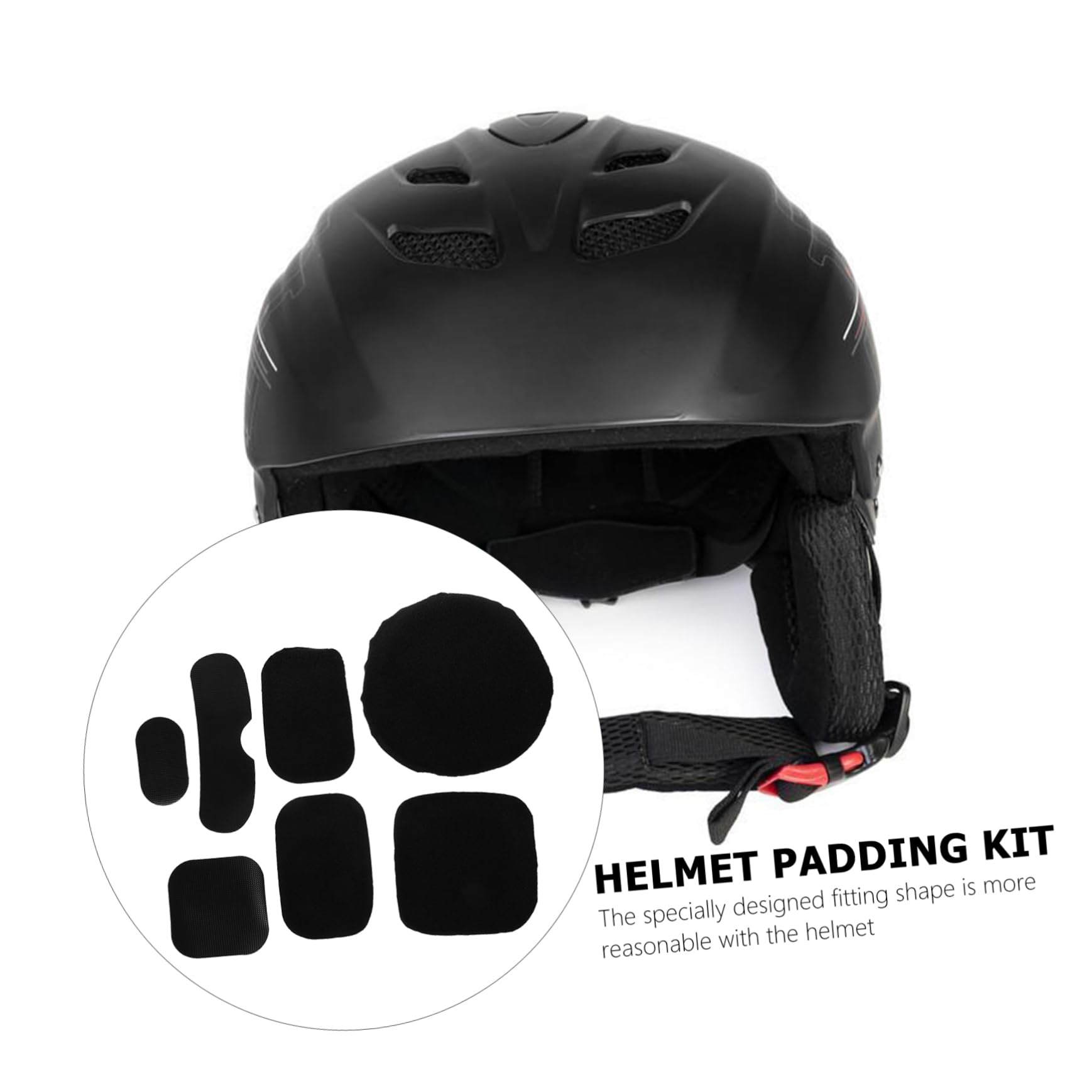 WOONEKY Helmet Padding Set - 1 Pair Safety Helmet Inner Liner Cushion Pads for Enhanced Comfort & Protection | Perfect for Cycling, Motorcycling, Construction & Outdoor Sports
