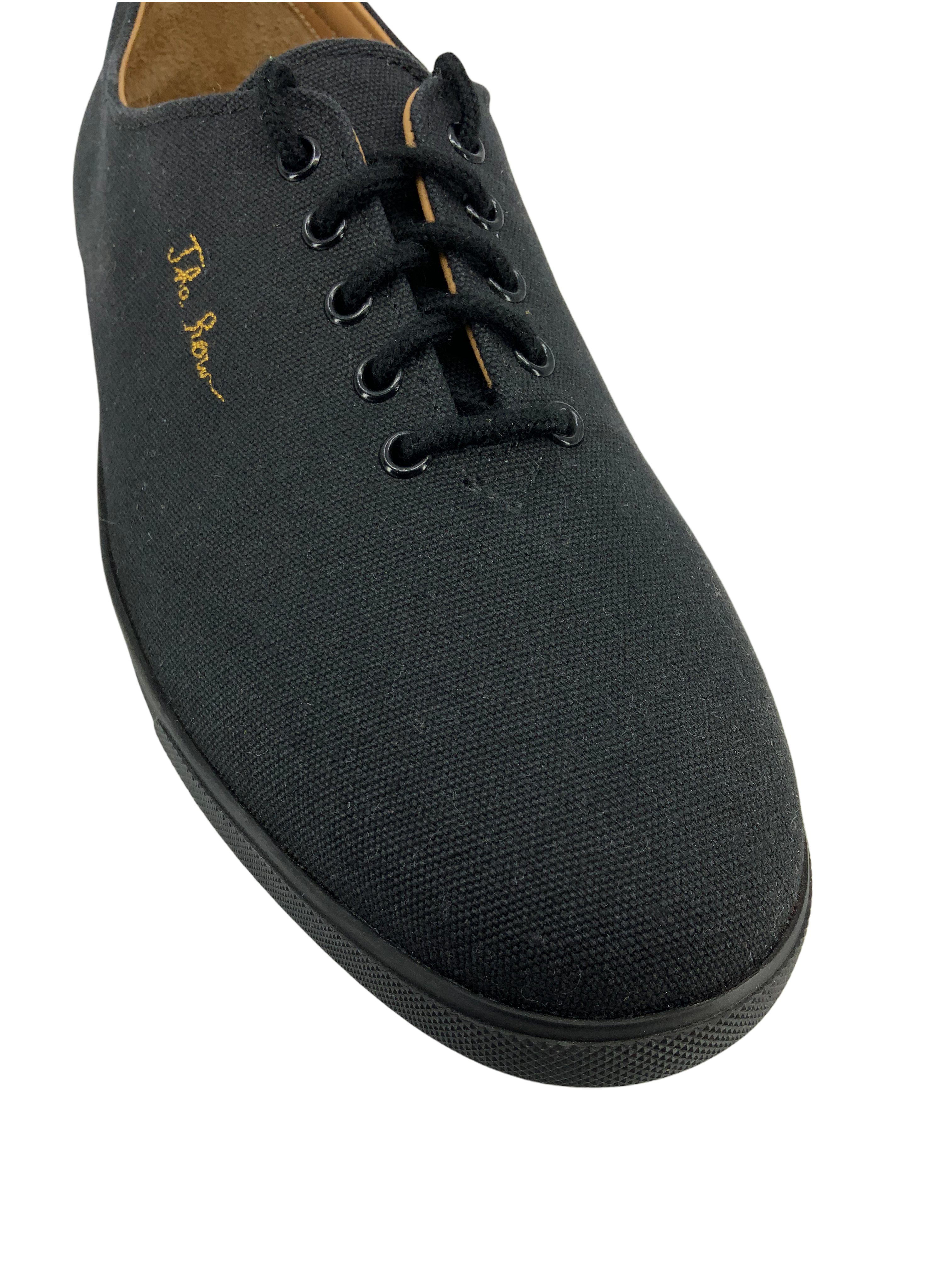 The Row Dean Canvas Low Top Sneakers - Women's Size 7 US | Casual White Sneakers for Everyday Wear | Perfect for Street Style, Work & Weekend Outfits
