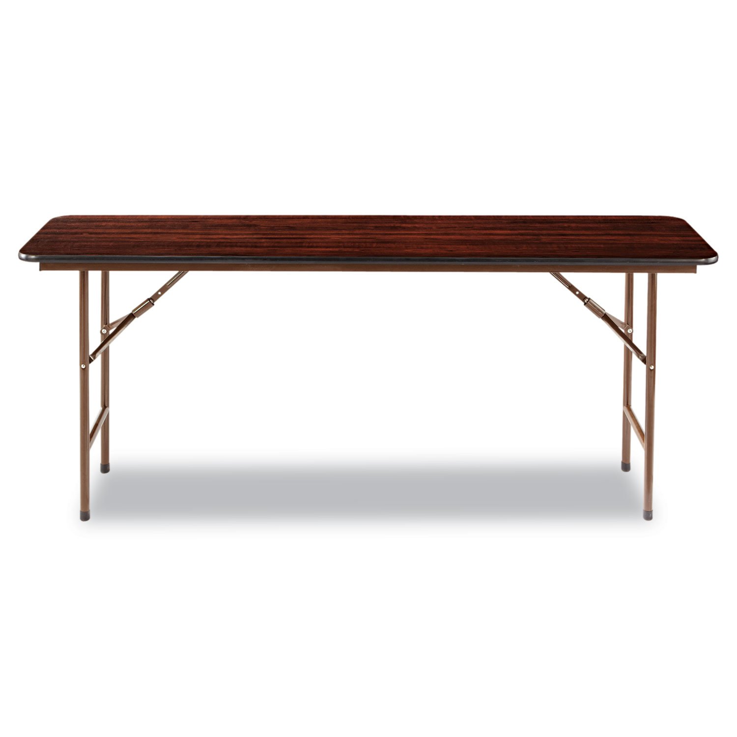 Alera FT727218MY Walnut Wood Folding Table - 72
