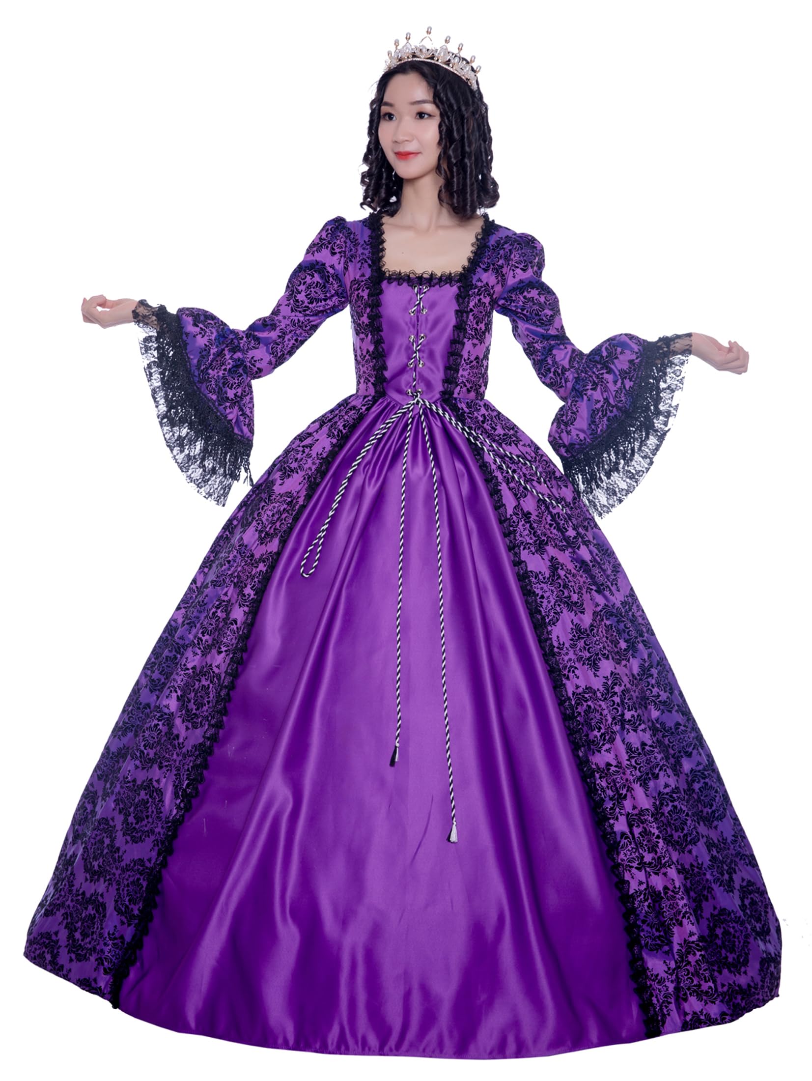 18th Century Rococo Ball Gown - Victorian Masquerade Costume for Women | Elegant Historical Dress for Cosplay, Renaissance Fairs & Themed Parties