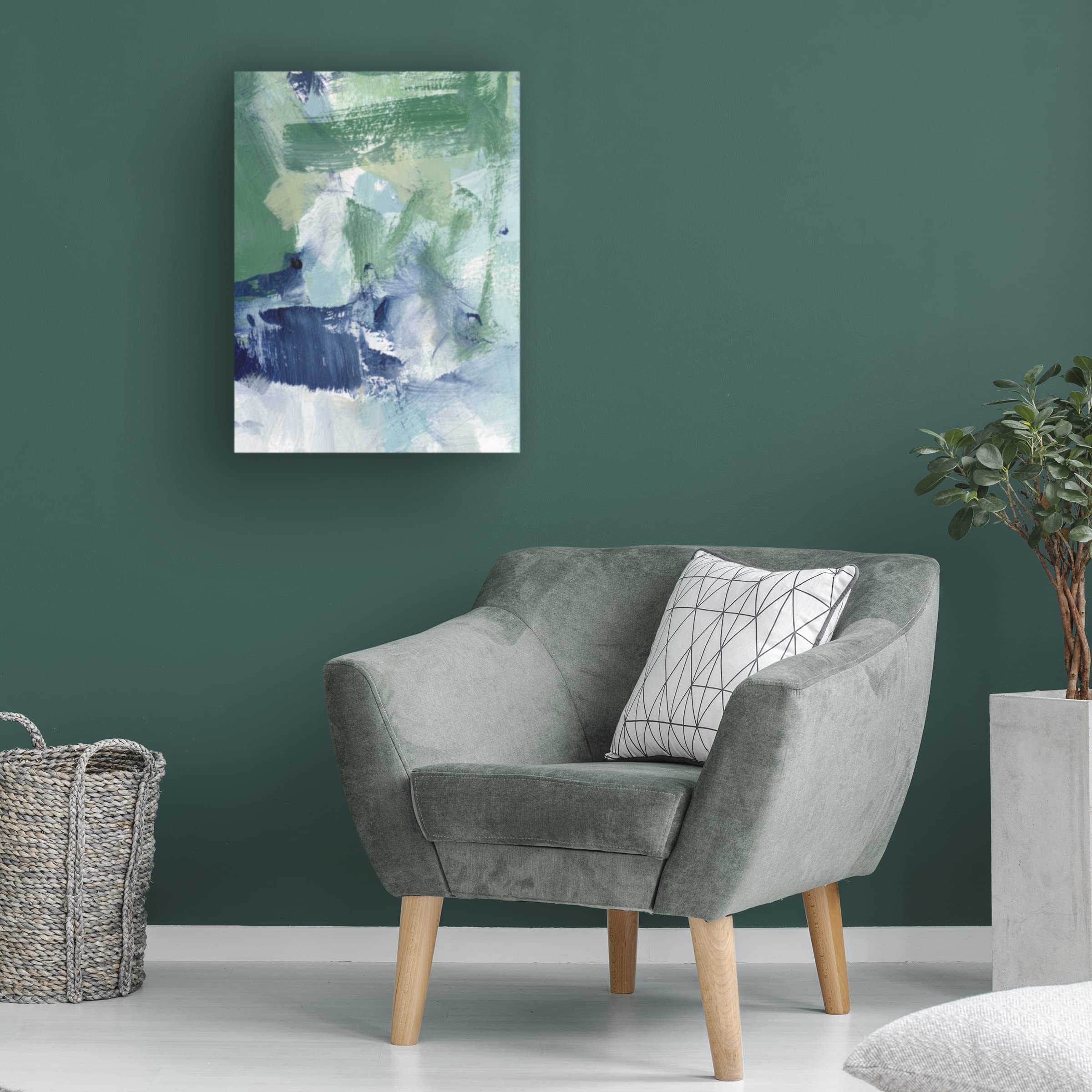Northern Lights Abstract V Canvas Art Print by Christina Long - 24x32 Inches - Modern Home Decor for Living Room, Bedroom & Office