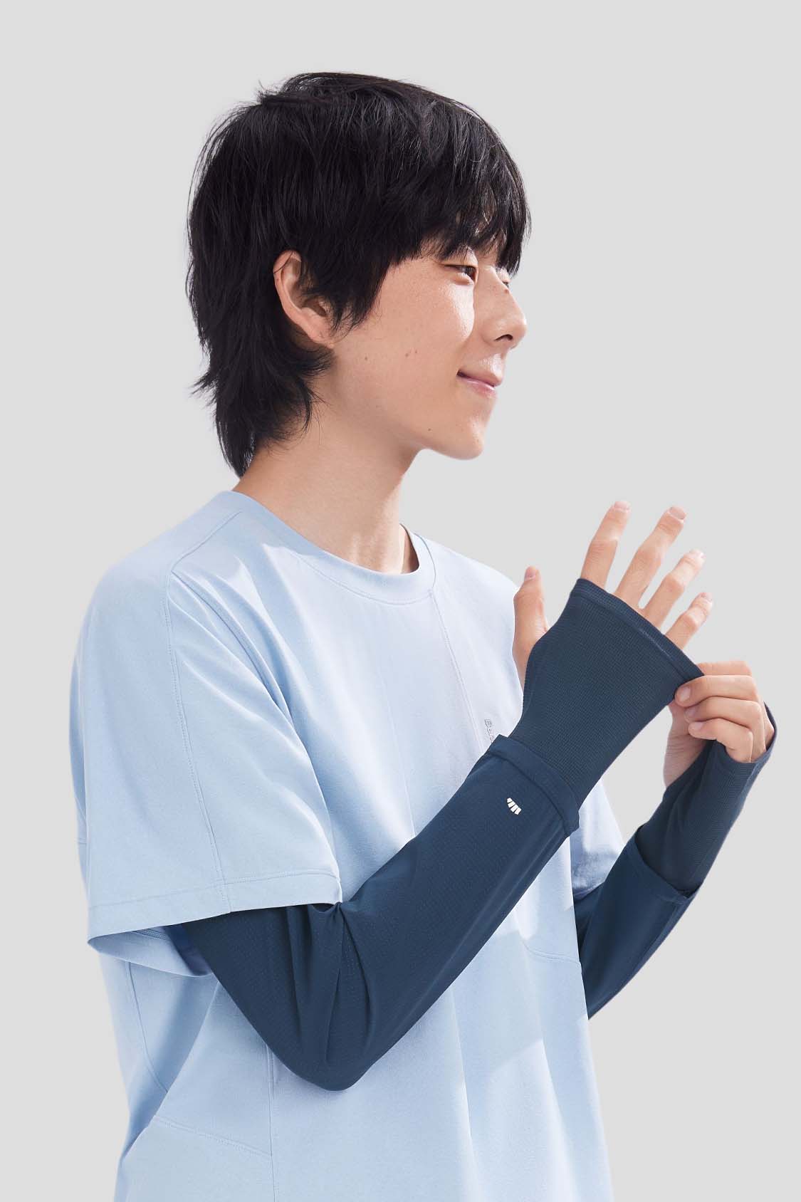 Breeze UPF50+ Men's Loose Fit Sun Protection Arm Sleeves - UV Blocking Cooling Arm Covers for Outdoor Sports, Hiking, Cycling & Golf