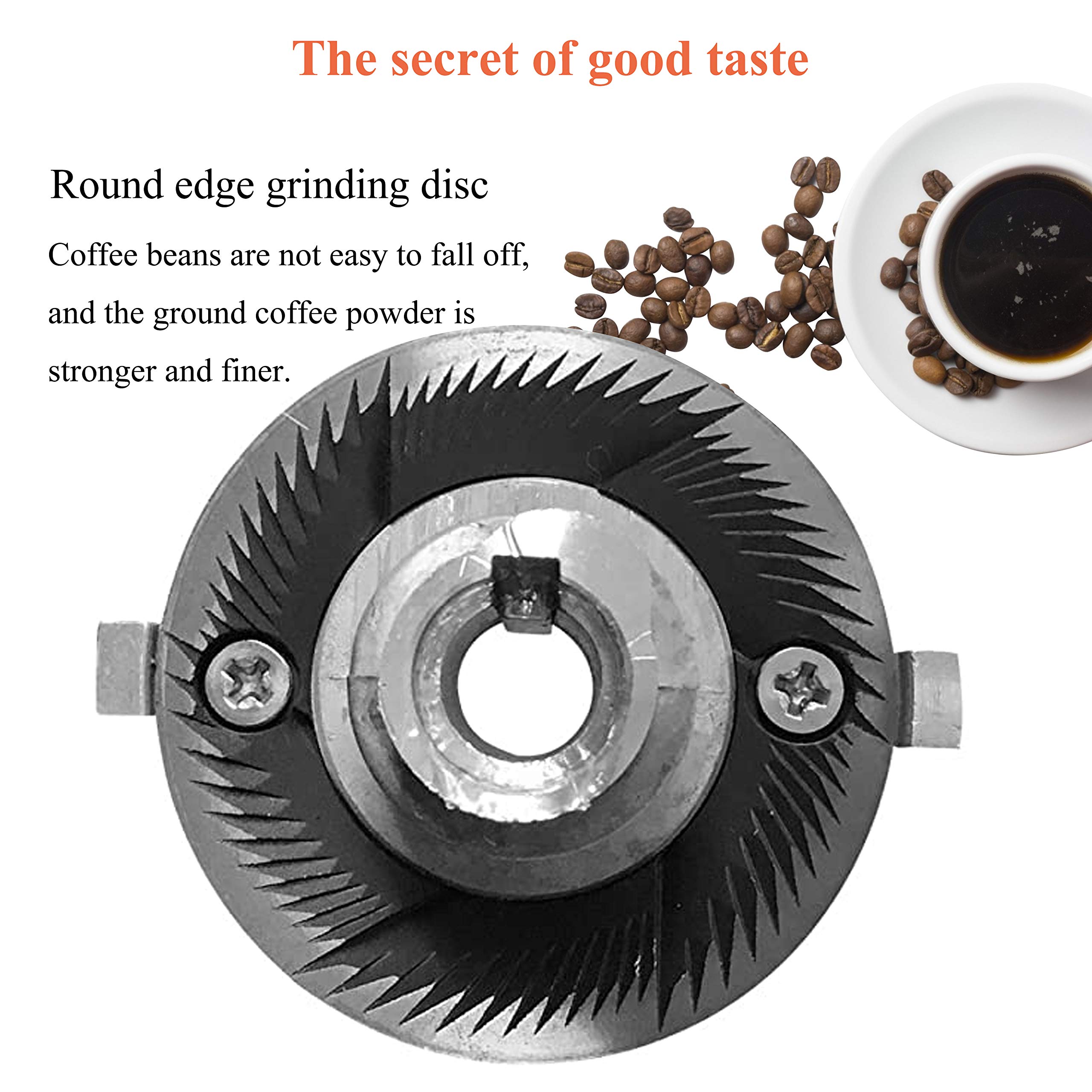 Professional Huanyu 250G Electric Coffee Grinder - 200W Burr Mill with 8 Adjustable Grind Settings for Espresso to French Press, Anti-Jump Design - Perfect for Home & Commercial Use - Ideal for Coffee Shops, Restaurants, and Daily Brewing