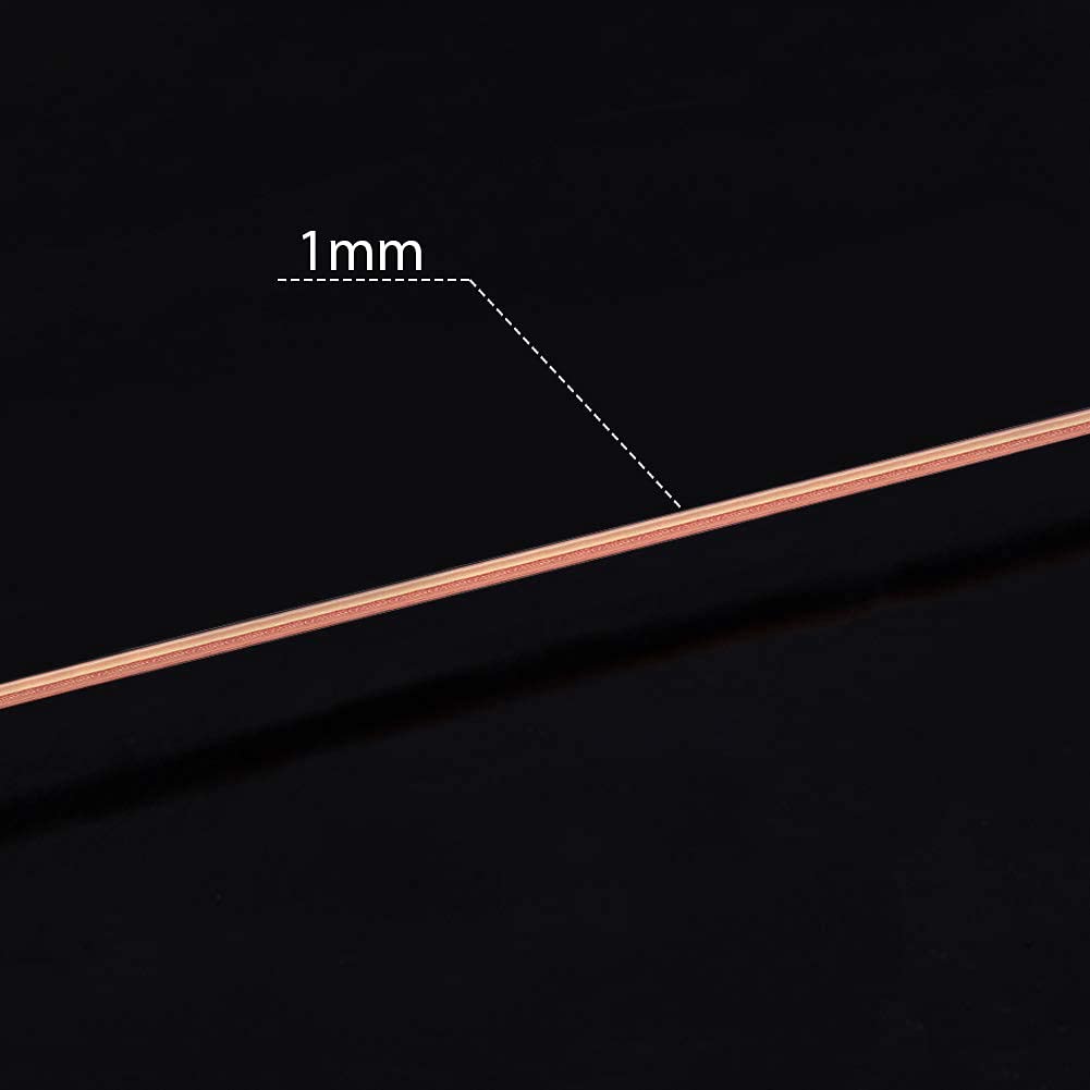BENECREAT 18 Gauge Bare Copper Wire with Oil Coated - Solid Pure Copper Craft Wire for Jewelry Making, DIY Beading & Wire Wrapping (33 Feet/11 Yards) - Perfect for Handmade Bracelets, Necklaces & Artisan Crafts