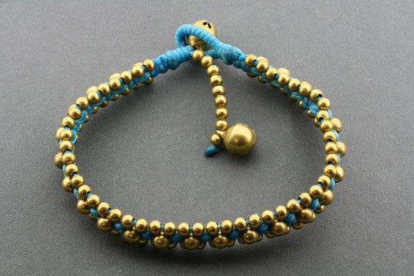 Turquoise Narrow 3 Bell Bead Bracelet – Boho Chic Handmade Jewelry for Women, Perfect for Festivals, Parties & Everyday Wear
