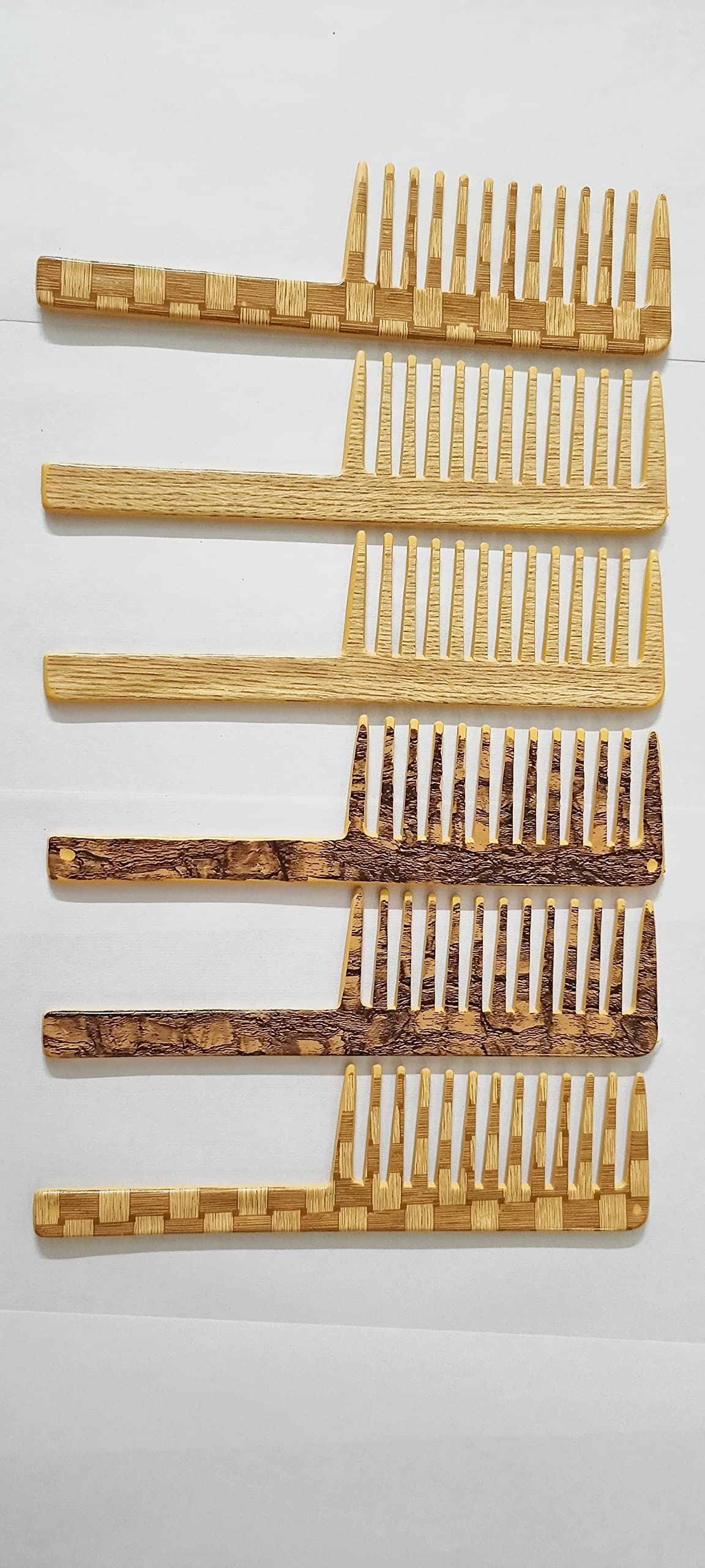 Professional Hair Styling Comb for Men & Women - Wide & Fine Tooth Detangling Comb for Wet/Dry Hair - Perfect for Salons, Home Use & Travel (Black)