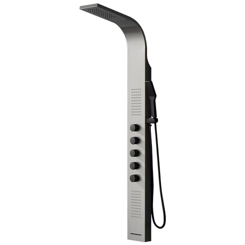 Brushed Nickel and Black