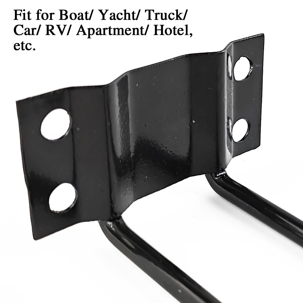 TIHOOD 2-Pack Stainless Steel Universal Cup Holder - Black Coated Boat Drink Holder for Marine, Truck, RV, Tractor & Outdoor Swing - Perfect for Boating, Camping, Tailgating & Outdoor Adventures