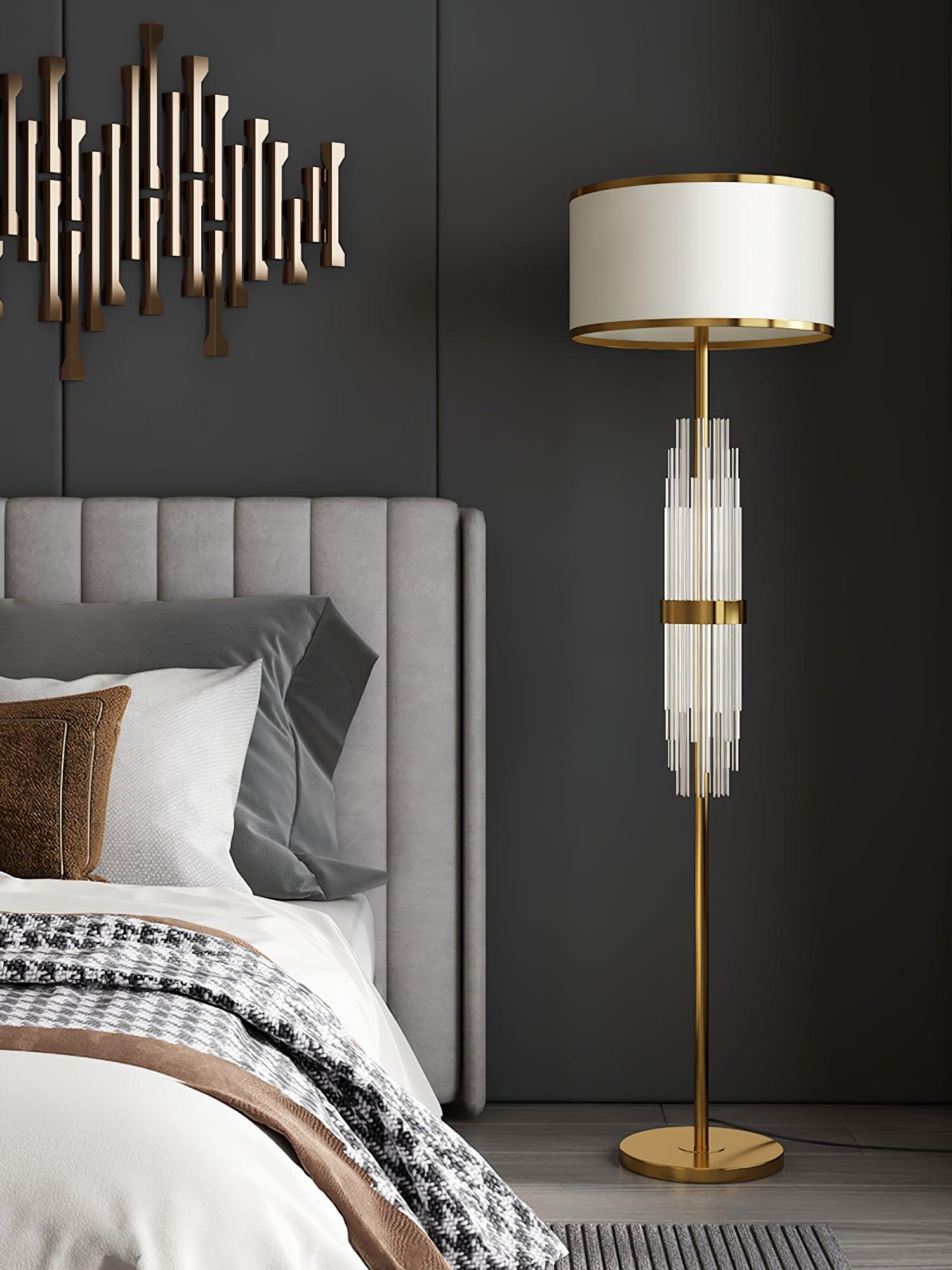 Modern Alston Floor Lamp with Adjustable Brightness - Tall Standing Light for Living Room, Bedroom, or Office - Perfect for Reading, Working, and Relaxing