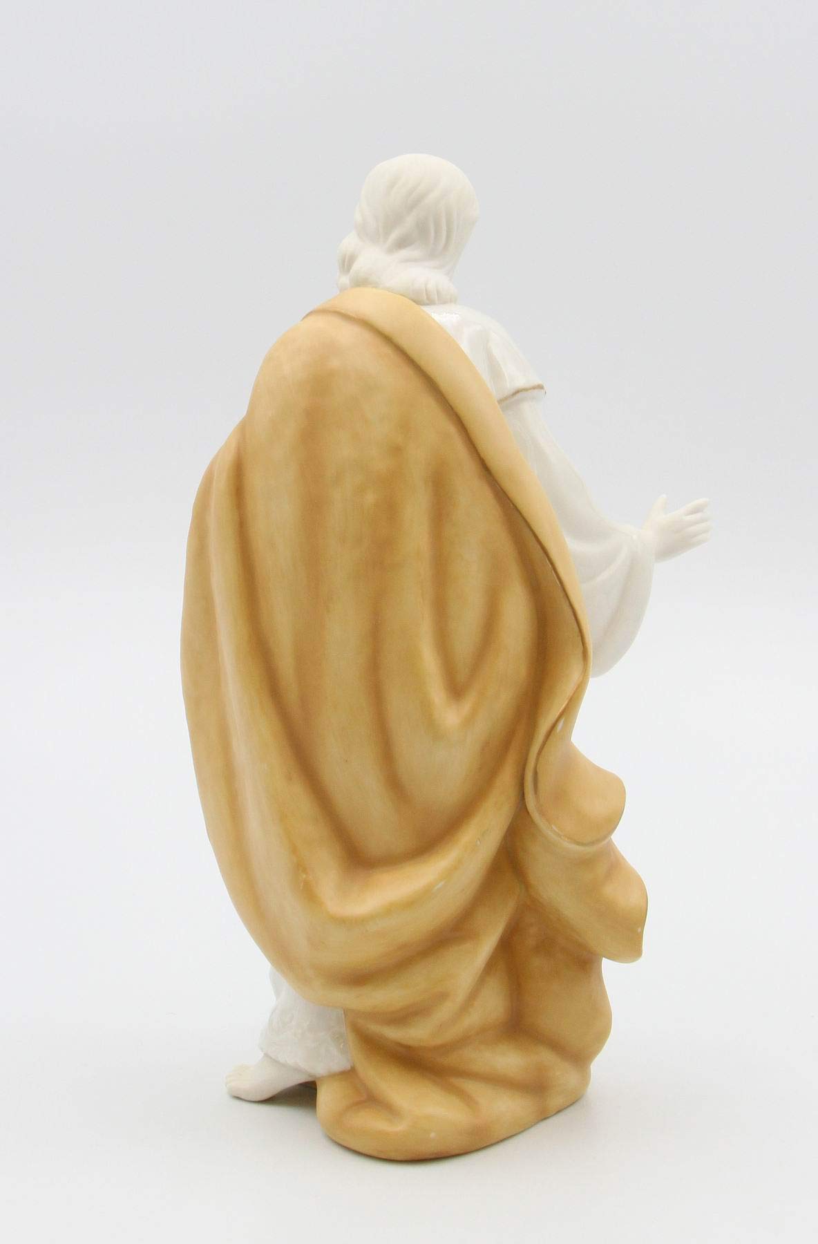 Fine Porcelain Holy Family Nativity Set - 10.5 Inch Height - Handcrafted Christmas Decor for Home, Church & Holiday Display - Perfect Gift for Christian Families
