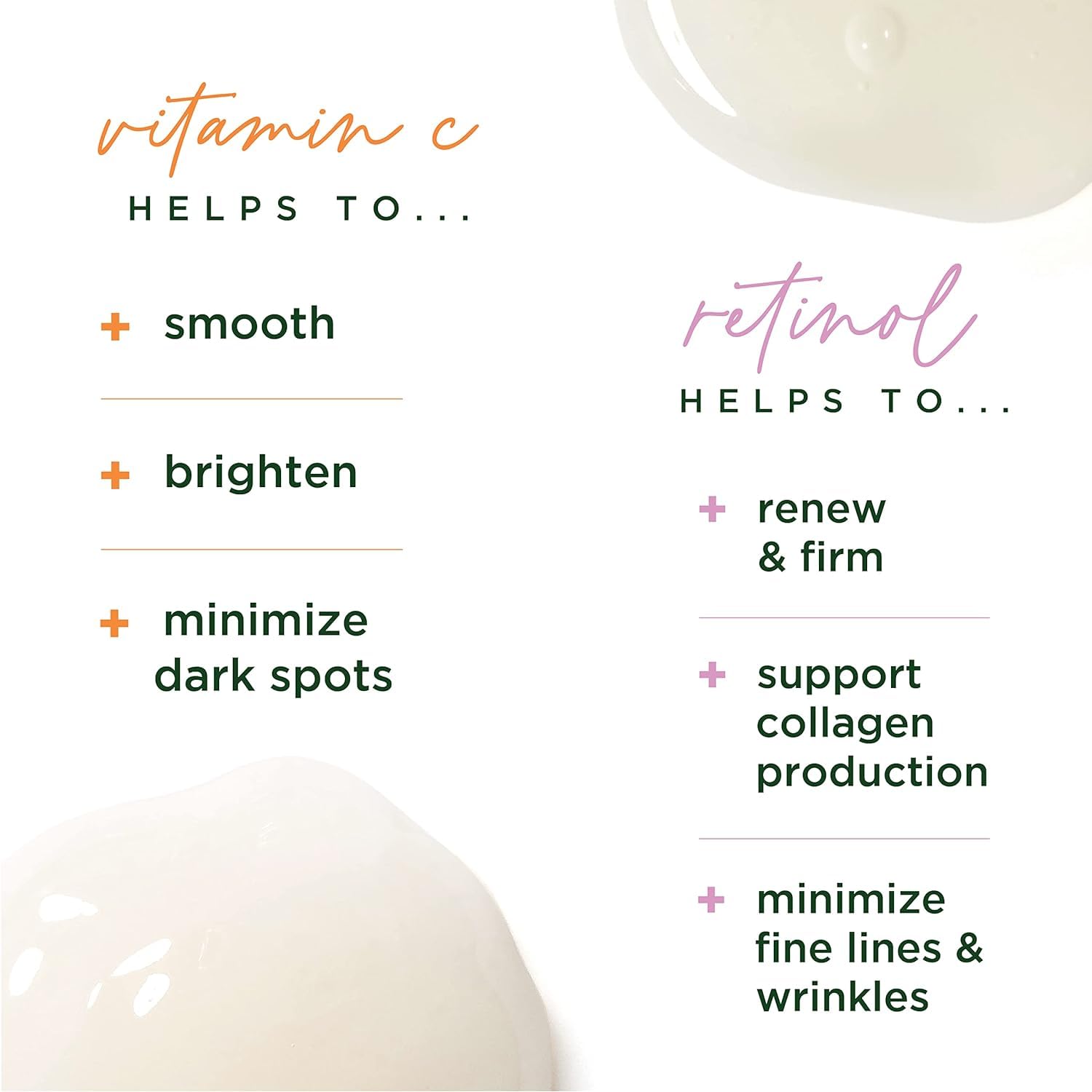Best Vitamin C Serum & Retinol Serum Combo Pack for Anti-Aging & Brightening - Face Skincare Set for Day & Night Use